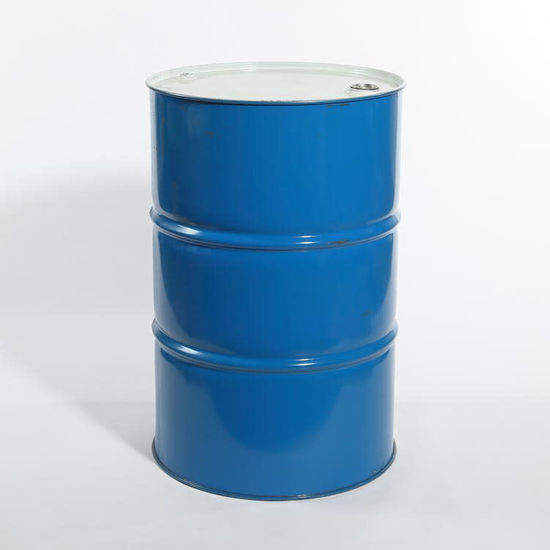 Picture of 55 Gallon Blue Steel Tight Head Drum, Unlined w/ 2" and 3/4" Fittings, UN Rated