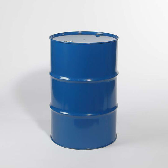 Picture of 55 Gallon Blue Steel Tight Head Drum, Olive Drab Lined w/ 2" and 3/4" Fittings, UN Rated