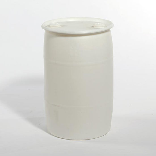 Picture of 30 Gallon Natural Plastic Tight Head Drum w/ 2" and 2" Fittings, UN Rated