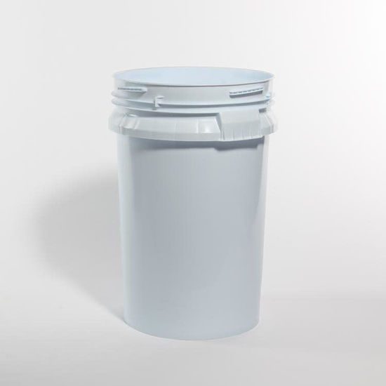 Picture of 100 lb Blue/White HDPE Open Head Pail, UN Rated