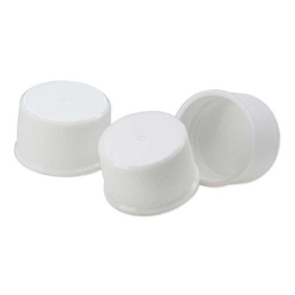 Picture of 24-410 White PP Screw Cap w/ Sure Seal Liner