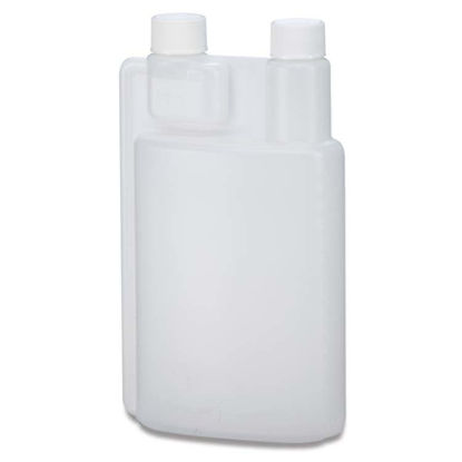 Picture of 32 oz Natural HDPE Twin Neck Bettix, 28-410, 1 oz Chamber, 80 Gram