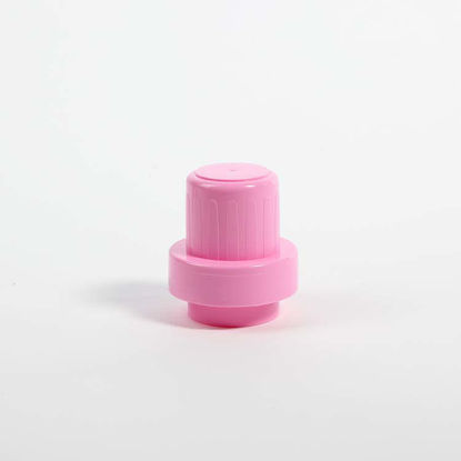 Picture of 51 mm 6TPI Pink PP Drainback Overcap with Foam Liner