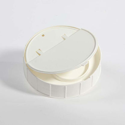Picture of 120 mm White PP Spring Loaded Canister Lid