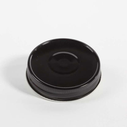Picture of 70G-450 Black Metal Lug/Twist Button Cap w/ Acid Resistant Plastisol Liner