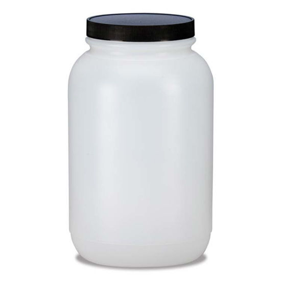 Picture of 128 oz Natural HDPE Wide Mouth Jar, 110-400, 4x1