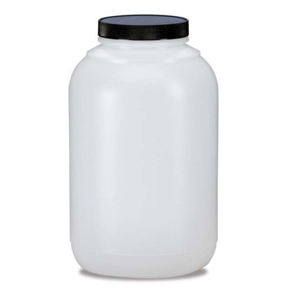 Picture of 128 oz Natural HDPE Wide Mouth Jar, 89-400, 4x1