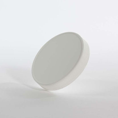 Picture of 89-400 White PP Matte Top, Ribbed Sides Cap with F217 Liner