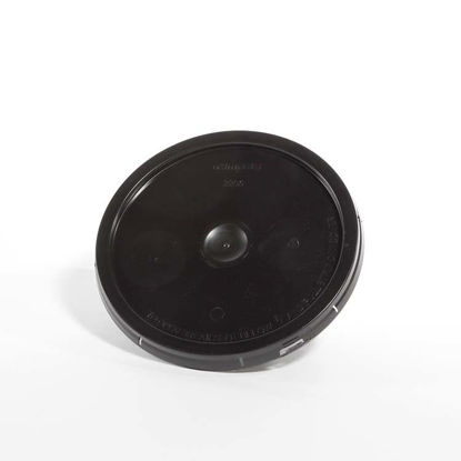 Picture of 2 Gallon Black HDPE Tear Tab Cover, UN Rated for Light Solids