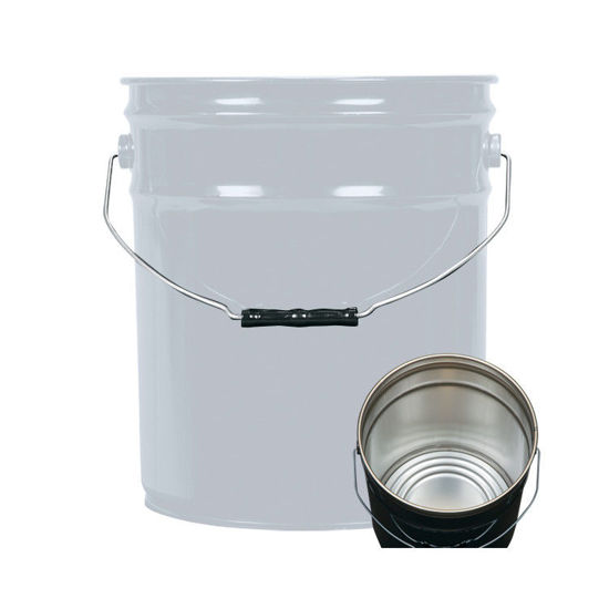 Picture of 5 Gallon Gray Open Head Pail, Rust Inhibited
