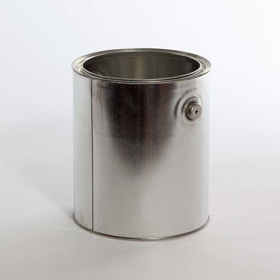 Picture of 1 Gallon Paint Can, Unlined with Ears and Bails, 610x711, Hazmat Bottom and Plug, 34/Case