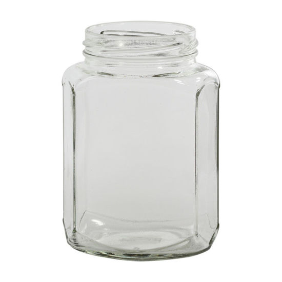 Picture of 375 ml Flint Hex Jar, 63-2030 Twist, 12x1