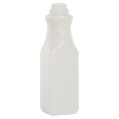 Picture of 32 oz Natural HDPE Square Juice, 38-400, 38 Gram