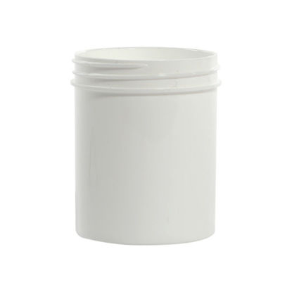 Picture of 4 oz White PP Straight Side Jar, 58-400