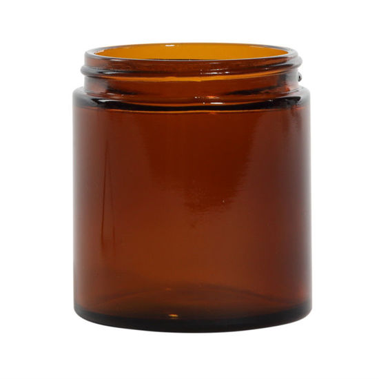 Picture of 4 oz Amber Straight Side Jar, 58-400, 24x1
