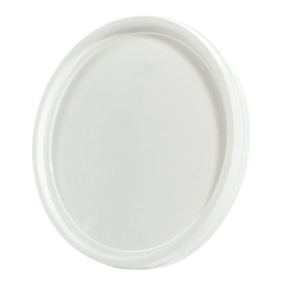 Picture of 143 oz White HDPE Tear Tab Tub Cover