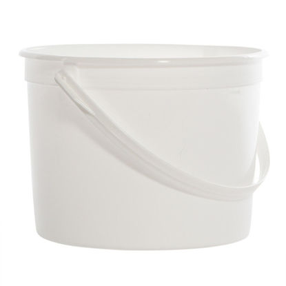 Picture of 51-85 oz White HDPE Tub w/ Plastic Handle
