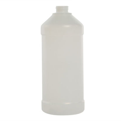Picture of 32 oz Natural HDPE Modern Round, 28-400, 52 Gram