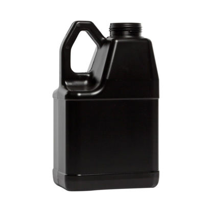 Picture of 128 oz Black HDPE Slant Handle F-Style, 63-485, 190 Gram