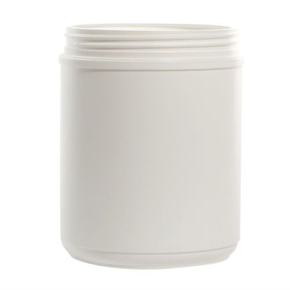 Picture of 60 oz White HDPE Single Thread Canister, 120-400, 72 Gram