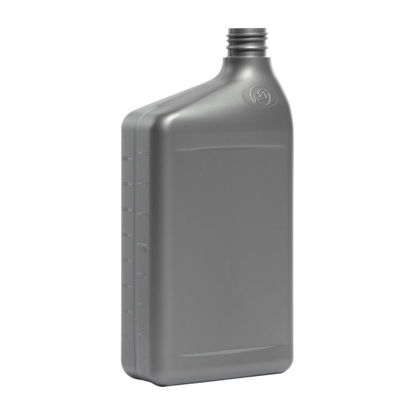 Picture of 32 oz Gray HDPE Ready to Use with View Stripe, 28 mm Drop-loc, 50 Gram