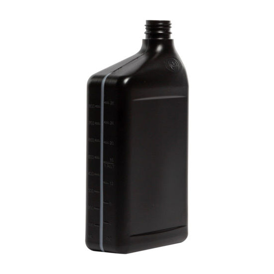 Picture of 32 oz Black HDPE Ready to Use with View Stripe, 28 mm Drop-loc, 50 Gram