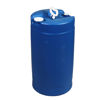 Picture of 15 Gallon Blue Plastic Tight Head, 2" & 3/4" Fittings, UN Rated