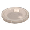 Picture of Natural HDPE Tear Tab Cover for Plastic Pails 3.5 - 6 Gallons, All Plastic Spout