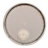 Picture of Natural HDPE Tear Tab Cover for Plastic Pails 3.5 - 6 Gallons, All Plastic Spout