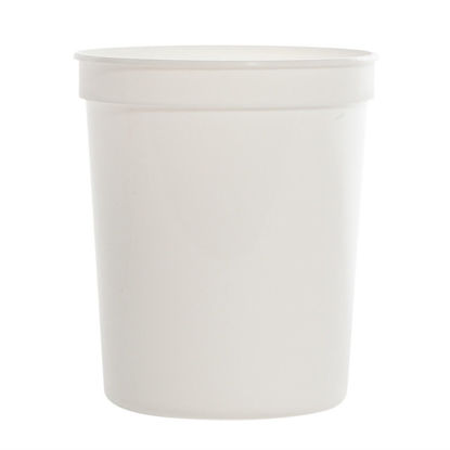 Picture of 32 oz White Co-Polymer Tub