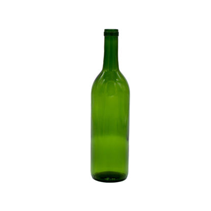 Picture of 750 mL Green Champagne Bottle, Cork Finish, 12x1