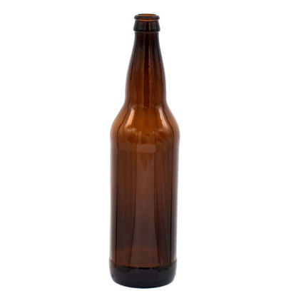 Picture of 22 oz Amber Glass Long Neck Beer Bottle