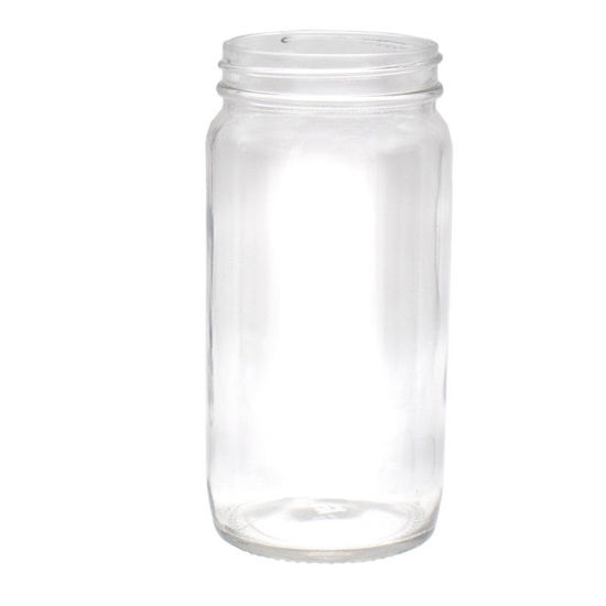 Picture of 16 oz Flint Glass Mayo Jar, 63-400, 12x1