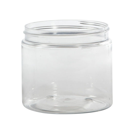 16 oz Clear PET Wide Mouth Jar, 89-400, 39.5 Gram. Pipeline Packaging