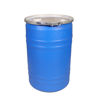 Picture of 30 Gallon Blue Plastic Straight Sided Drum, 2" & 3/4" Fittings UN Rated