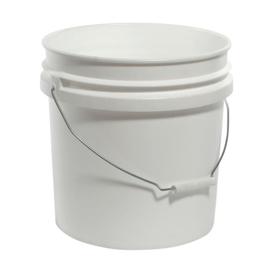 Picture of 4.25 Gallon White HDPE Open Head Pail