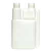 Picture of 4 oz Natural HDPE Twin Neck Bettix, 20-400, 0.5 oz Chamber, 21.5 Gram