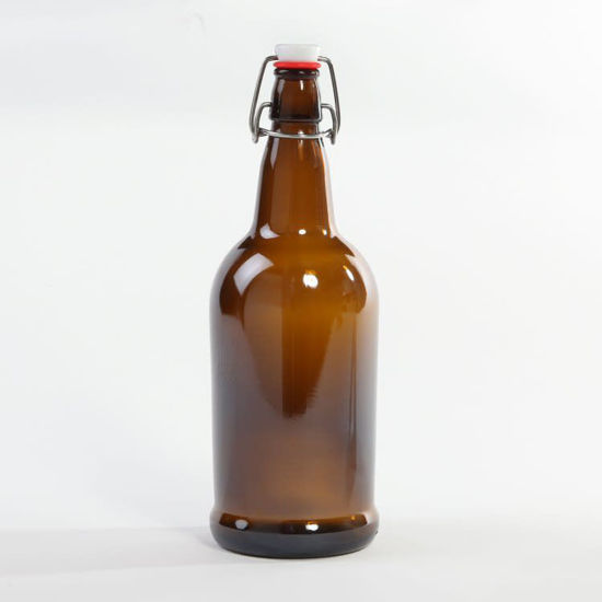 Picture of 1 liter Amber Swing-Top/Grolsch, 26-611, 12x1