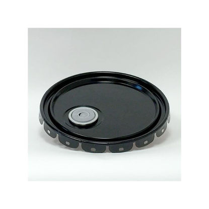Picture of 2.5-7 Gallon Black Lug Cover, Red Phenolic Lined w/ Flex Spout
