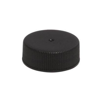 Picture of 28-400 Black PP Matte Top, Ribbed Sides Cap with .035 Foam Liner F217 Liner