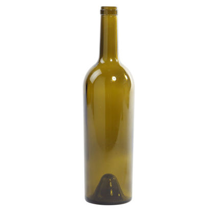 Picture of 750 ml Antique Green Wine Bordeaux, 29 mm Cork, 12x1