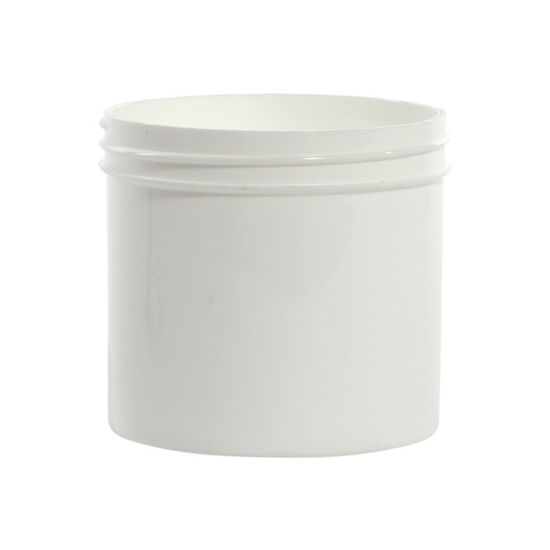 Picture of 12 oz White PP Straight Side Jar, 89-400