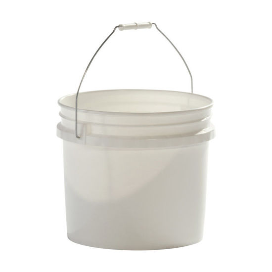 Picture of 3.5 Gallon White HDPE Open Head Pail, UN Rated