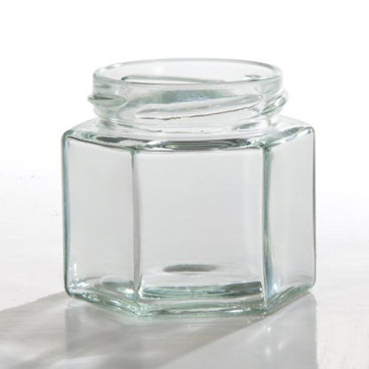Picture of 4 oz Flint Hex Jar, 58-2020 Twist, 12x1