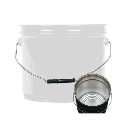 Picture of 3.5 Gallon White Open Head Pail, Rust Inhibited, UN Rated