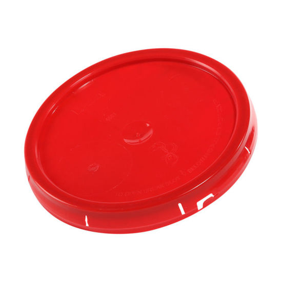 Picture of 3.5-6 Gallon Red HDPE Tear Tab Cover