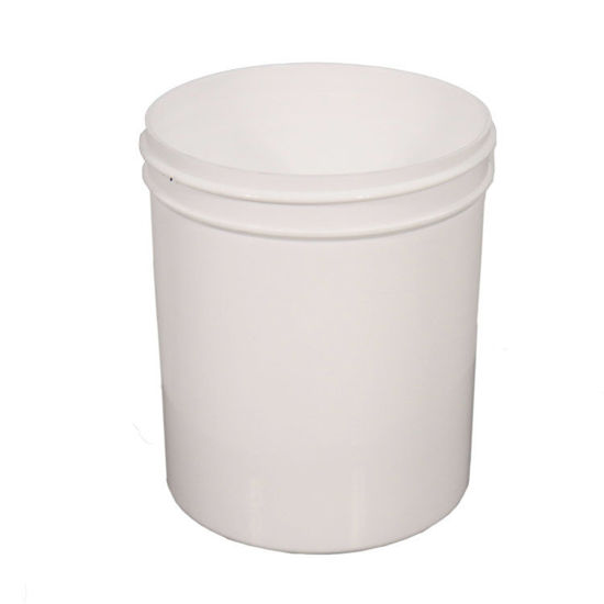 Picture of 18 oz White PP Straight Sided Jar, 89 mm