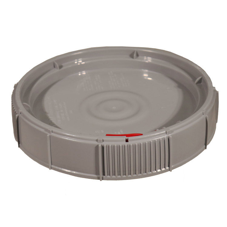 Gray HDPE Screw Top Cover for Plastic Pails 3.5 6 Gallons. Pipeline Packaging