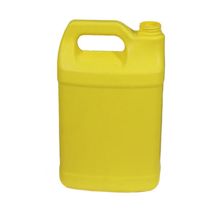 Picture of 4 Liter Yellow HDPE F-Style, 38-400, Fluorinated Level 3