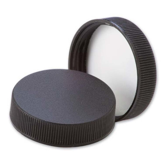 Picture of 43-400 Black PP Matte Top, Ribbed Sides Cap with F217 Liner
